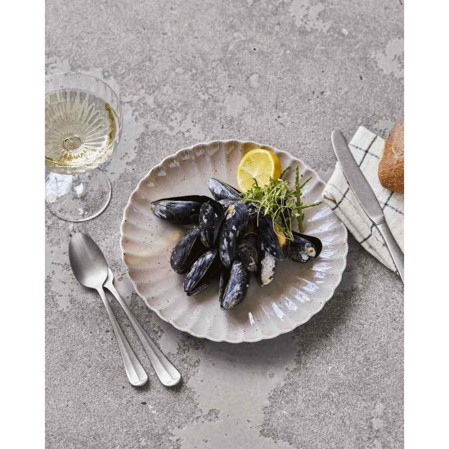 House Doctor Scallop Teller 26 cm, Rosa