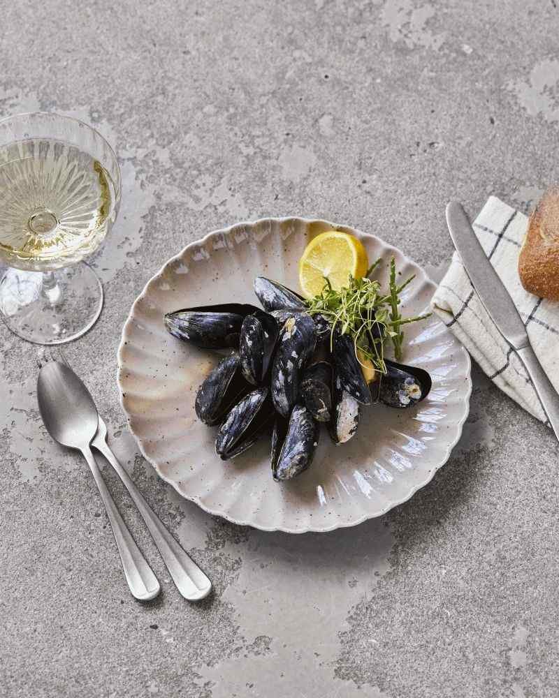 House Doctor Scallop Teller 26 cm, Rosa