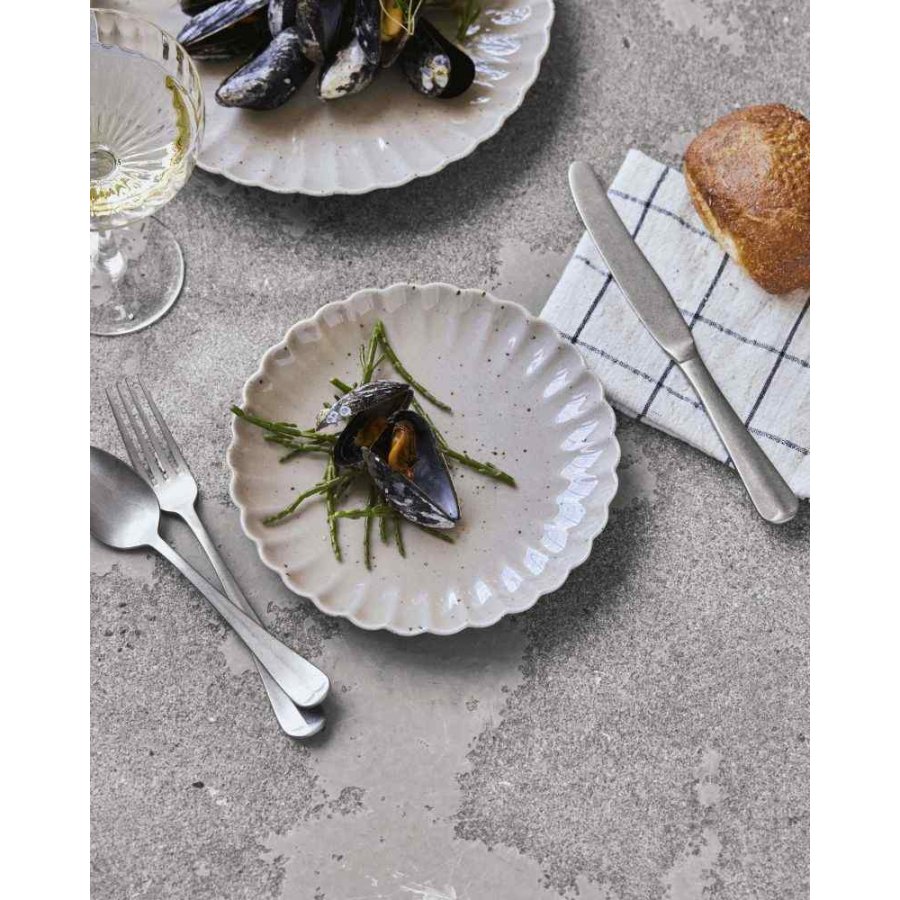 House Doctor Scallop Teller 20 cm, Rosa