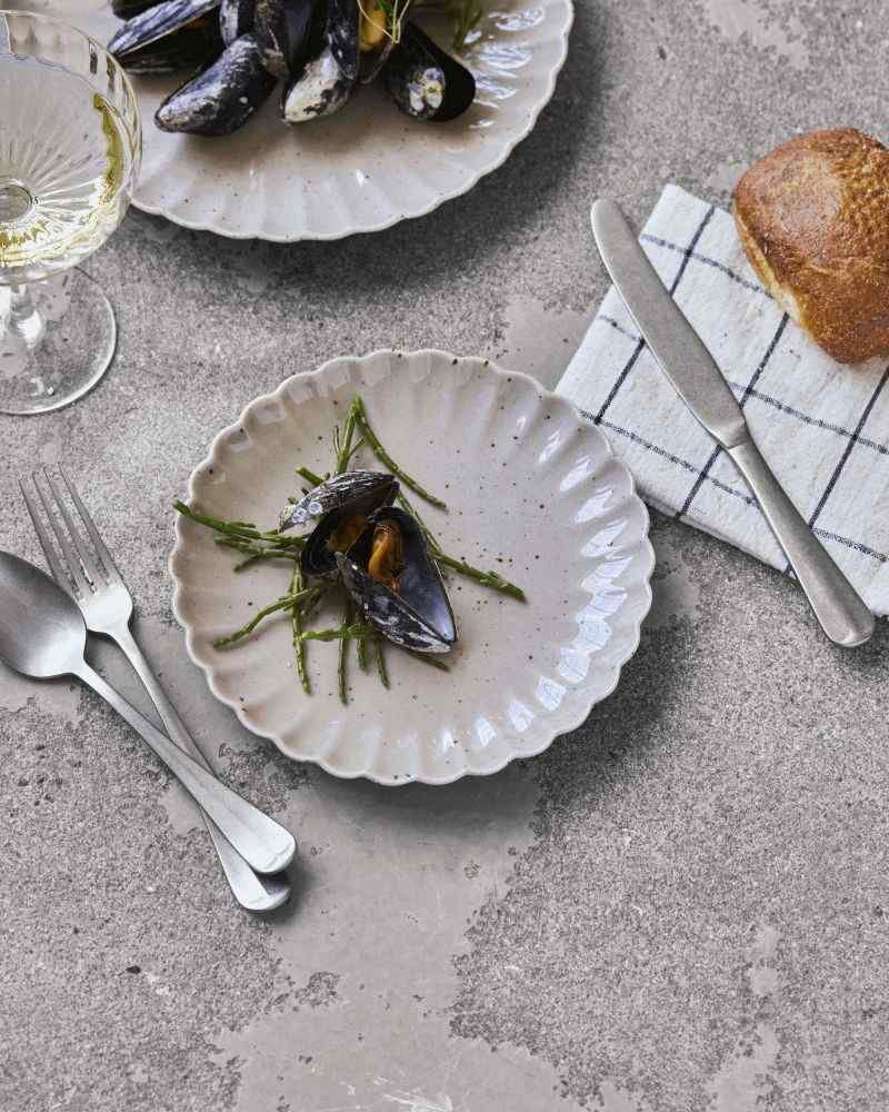 House Doctor Scallop Teller 20 cm, Rosa