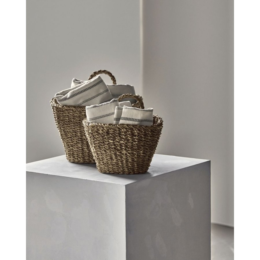Meraki Oval Körbe 2er Set, Seegras