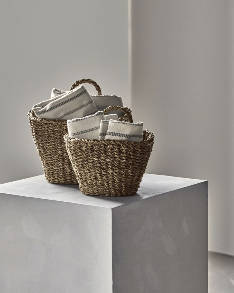 Meraki Oval Körbe 2er Set, Seegras