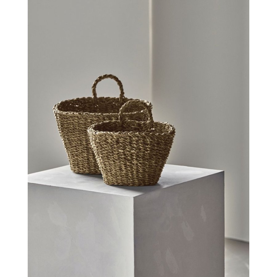 Meraki Oval Körbe 2er Set, Seegras