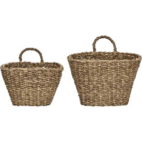 Meraki Oval Krbe 2er Set, Seegras