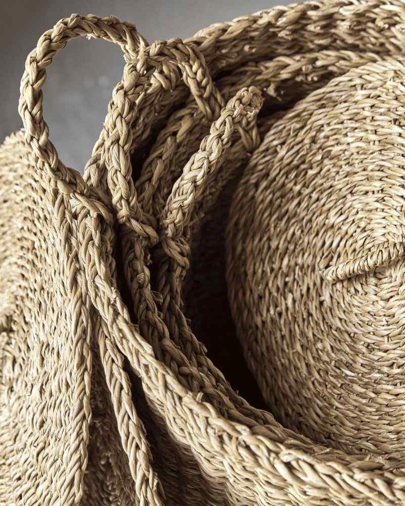 Meraki Round Aufbewahrungskörbe 3er Set, Seegras
