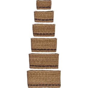 House Doctor Squares Aufbewahrungskorb 8er Set, Seegras