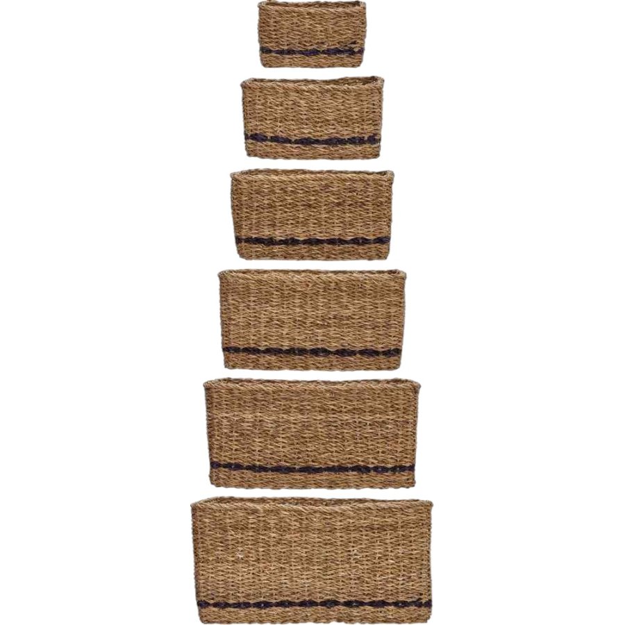 House Doctor Squares Aufbewahrungskorb 8er Set, Seegras