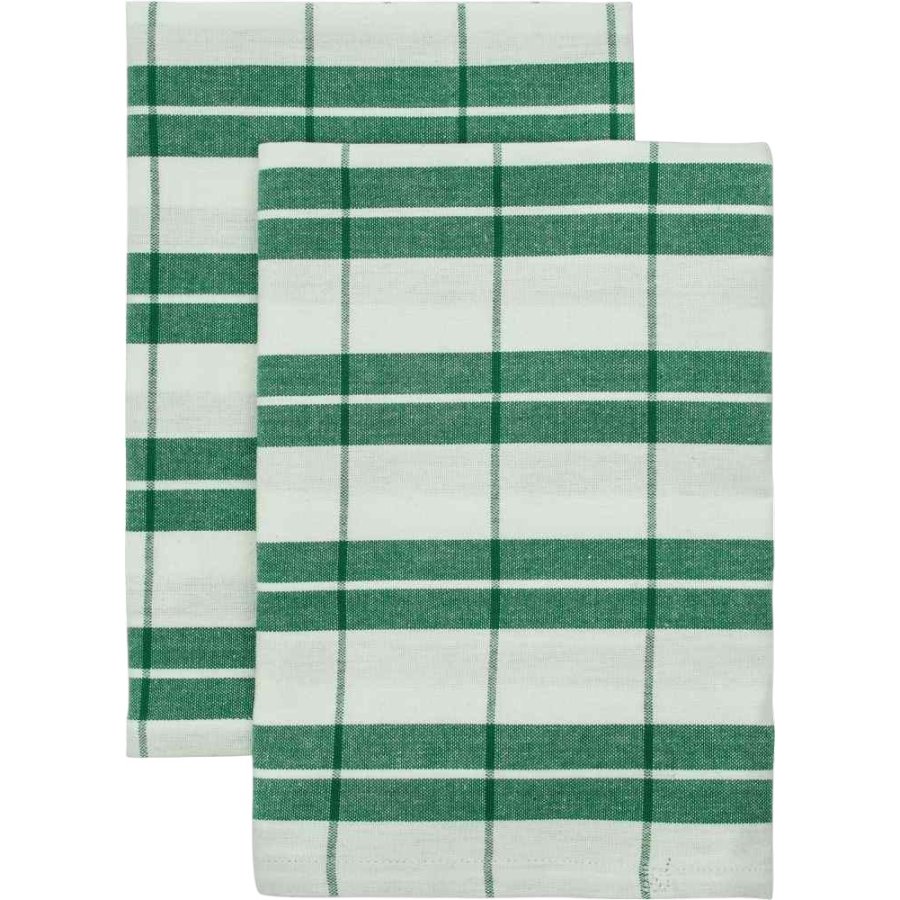 Nicolas Vahé Chef Geschirrtuch 2er Set 50x70 cm, Grün/Weiß
