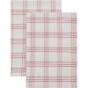 Nicolas Vahé Chef Geschirrtuch 2er Set 50x70 cm, Rot/Weiß