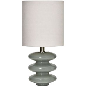 House Doctor Step Tischlampe H42 cm, Hellblau/Naturwei