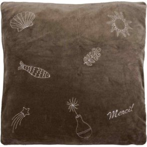 House Doctor Play Pudebetrk 50x50 cm, Brun