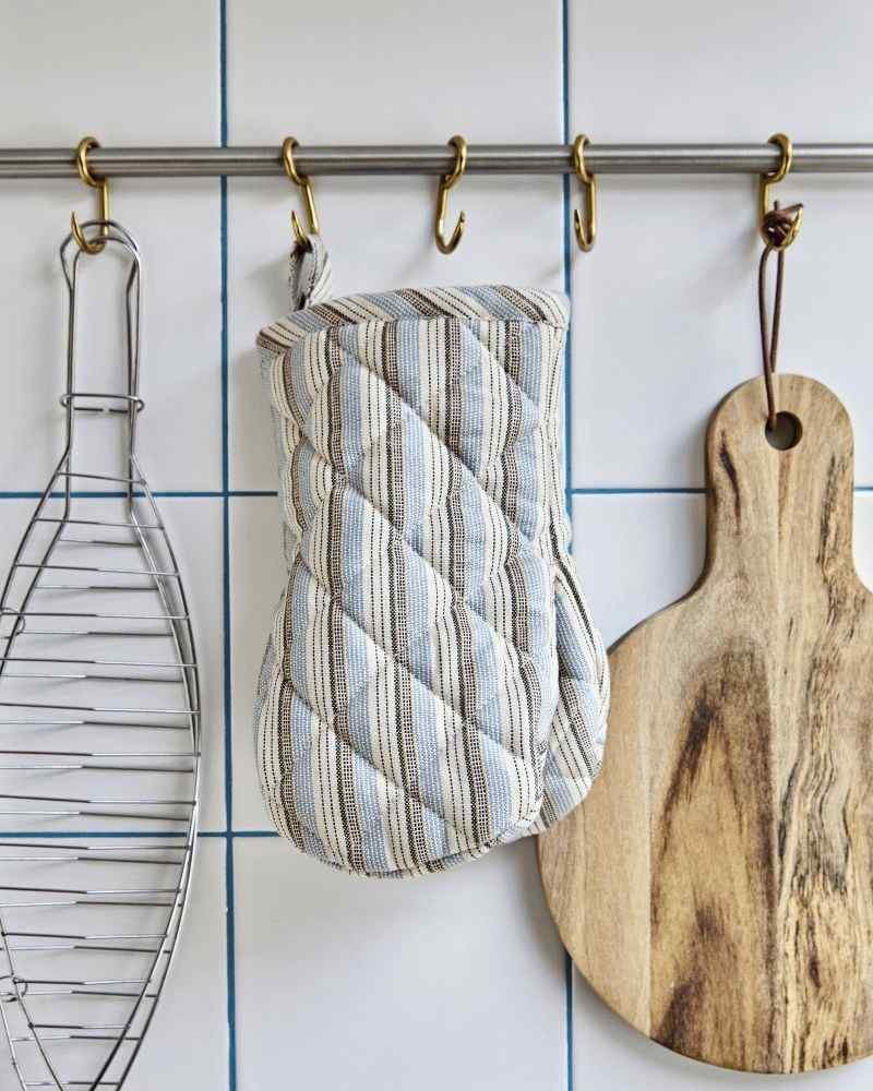 House Doctor Chef Ofenhandschuh 2er Set, Blau/Sand