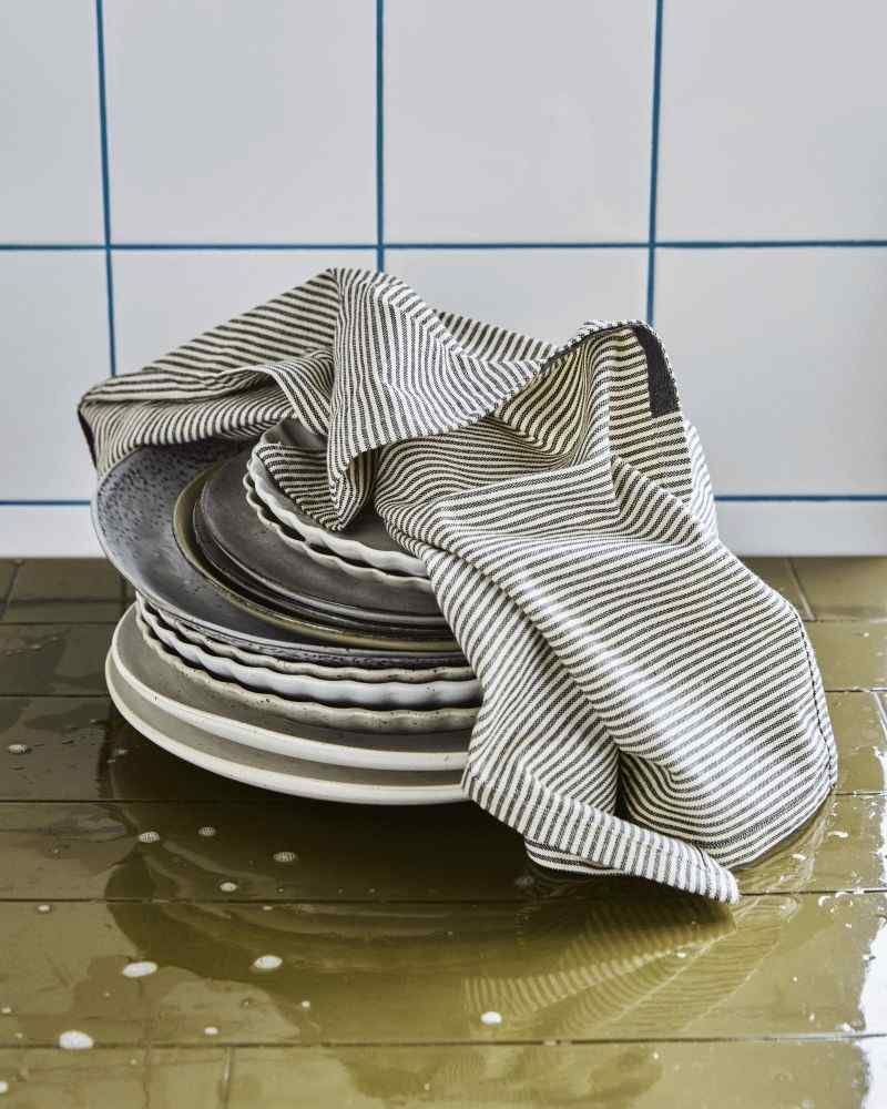 House Doctor Cook Geschirrtuch 3er Set 55x70 cm, Dunkelgrau