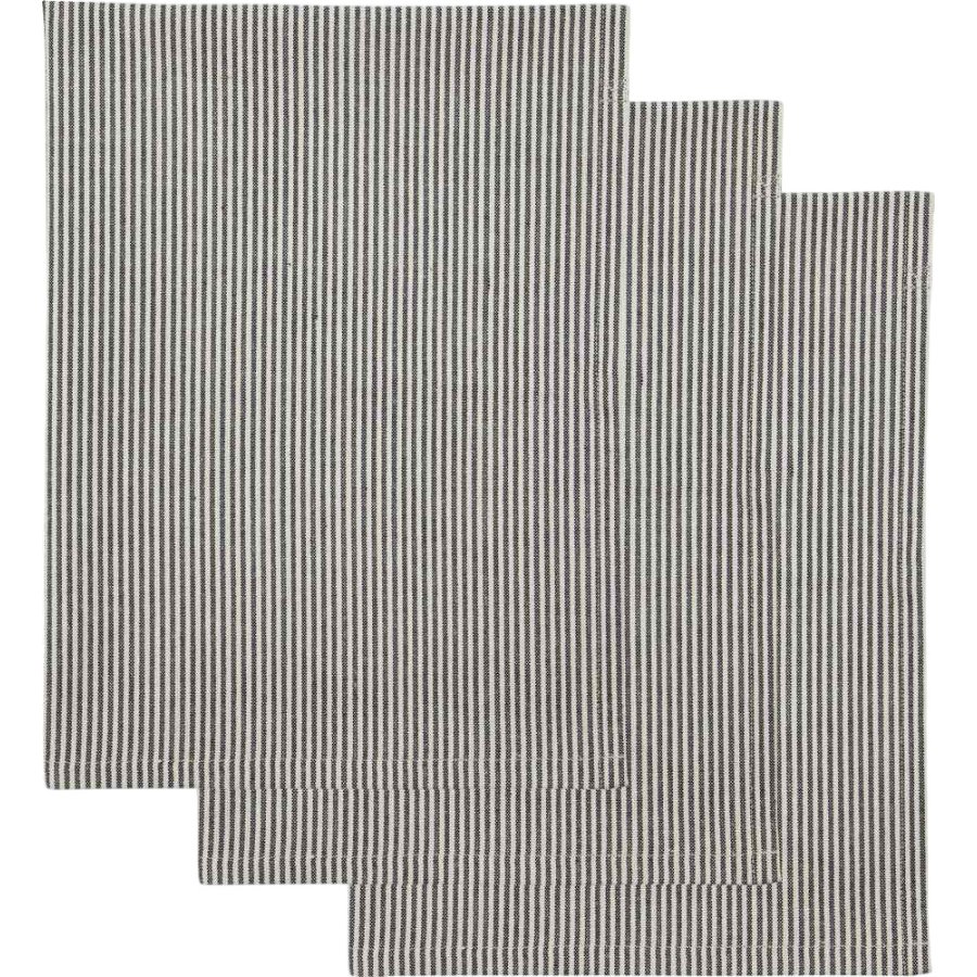 House Doctor Cook Geschirrtuch 3er Set 55x70 cm, Dunkelgrau