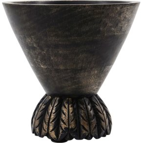 House Doctor Sani Blumentopf H15 cm, Schwarz