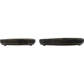 House Doctor Loma Tablett 2er Set, Schwarz