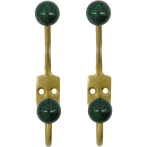 House Doctor Ball Wandhaken 2er Set 13 cm, Grn