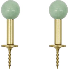 House Doctor Ball Kleiderhaken 2er Set 2 cm, Aqua