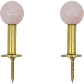 House Doctor Ball Kleiderhaken 2er Set 2 cm, Rosa