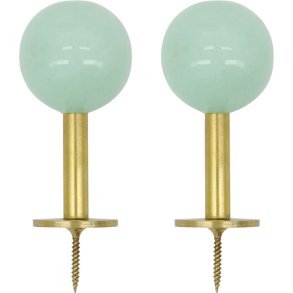 House Doctor Ball Kleiderhaken 2er Set 4 cm, Aqua