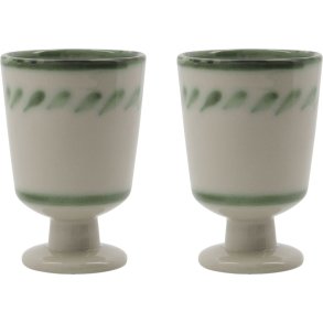 House Doctor Diva Becher 25 cl, Naturwei/Grn