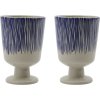House Doctor Diva Becher 25 cl, Naturweiß/Blau