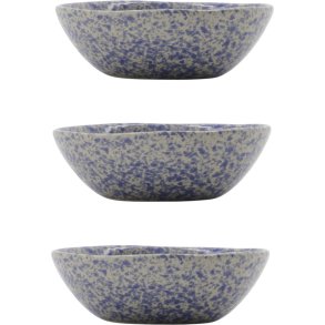 House Doctor Diva Schale 3er Set 8,5 cm, Blau