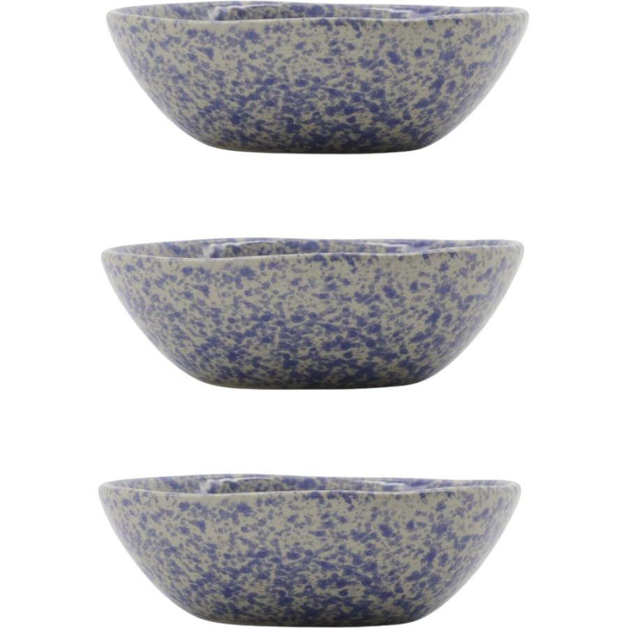 House Doctor Diva Schale 3er Set 8,5 cm, Blau