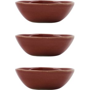 House Doctor Diva Schale 3er Set 8,5 cm, Rot