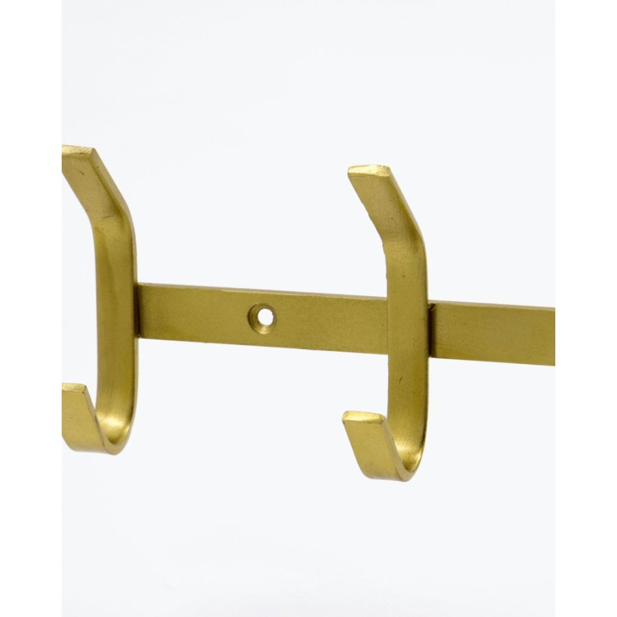 House Doctor Hank Wandhakenleiste 29 cm, Goldfarben