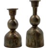 House Doctor Cast Kerzenhalter 2er Set, Antikes Messing