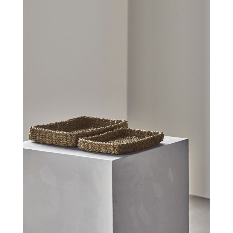 Meraki Trays Tablett 2er Set, Seegras