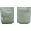 House Doctor Kae Teelichthalter 2er Set H8 cm, Grau