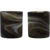 House Doctor Kae Teelichthalter 2er Set H8 cm, Braun