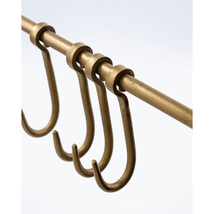 House Doctor Hooks Wandgarderobe 60,5 cm, Messing