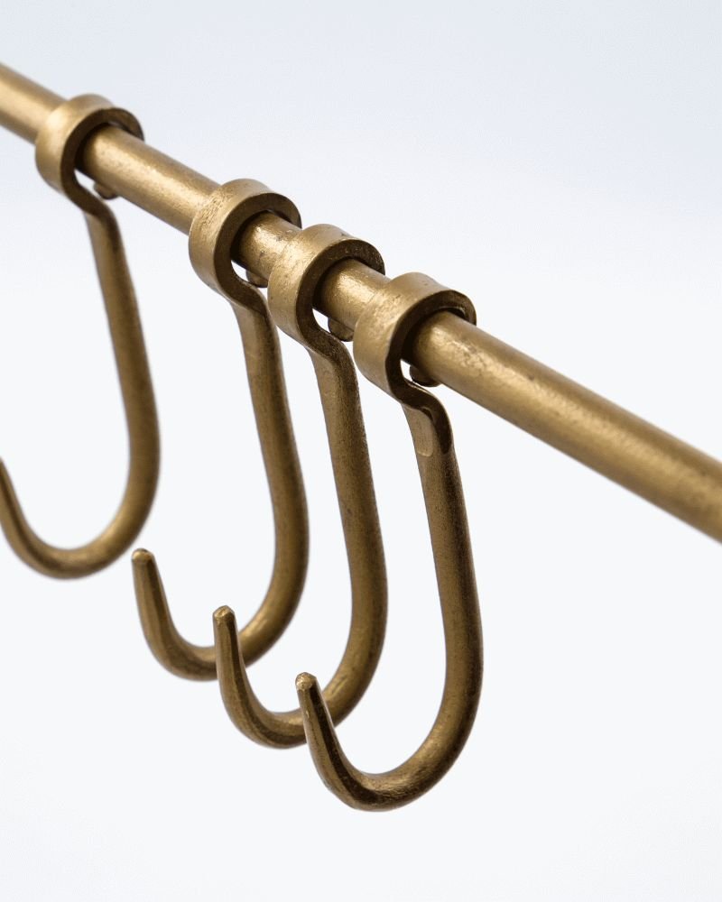 House Doctor Hooks Wandgarderobe 60,5 cm, Messing