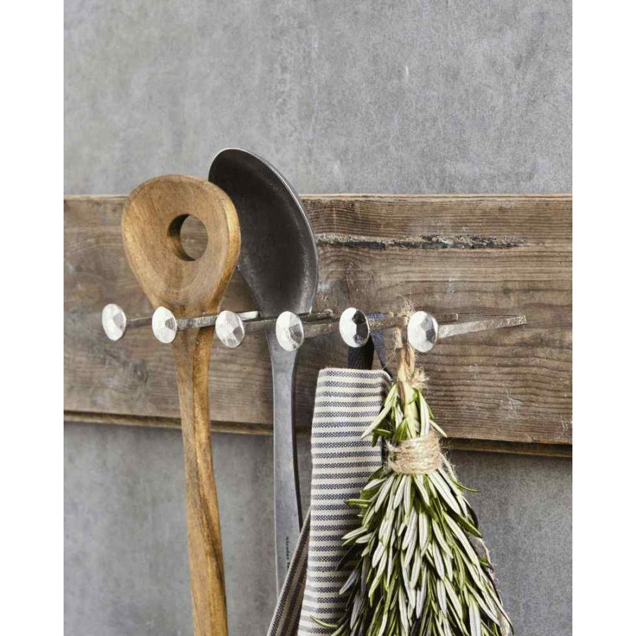 House Doctor Wall Kleiderhaken 6er Set 8 cm, Silberfinish
