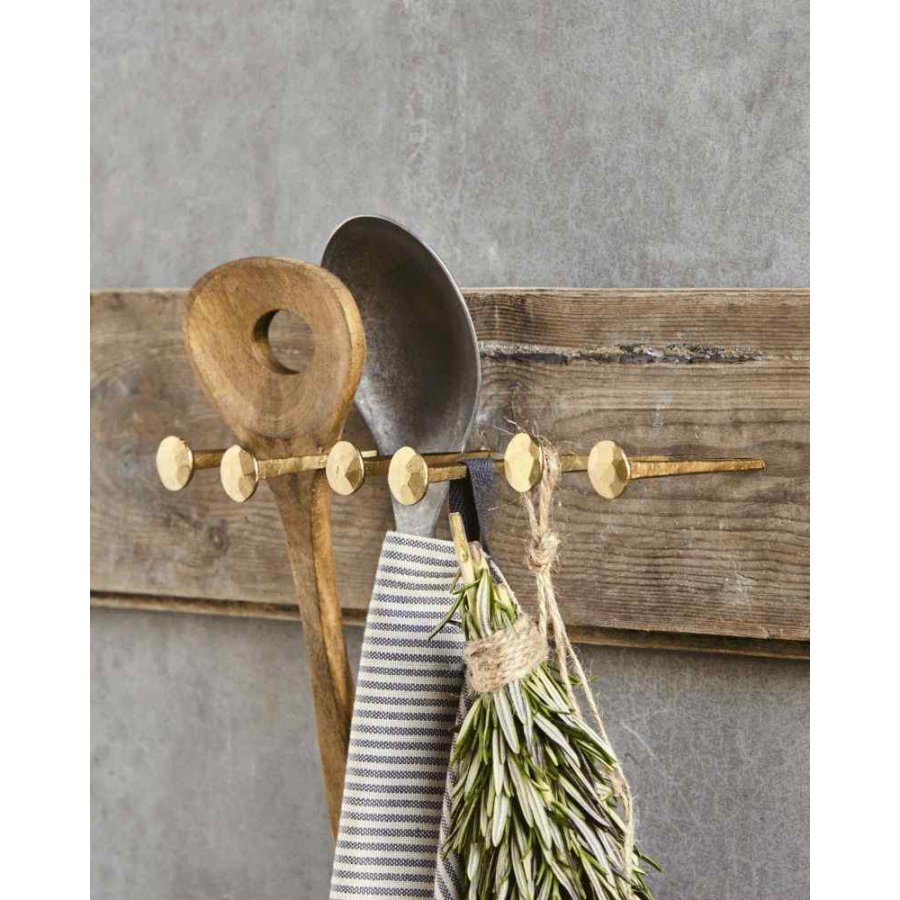 House Doctor Wall Kleiderhaken 6er Set 8 cm, Messingfinish