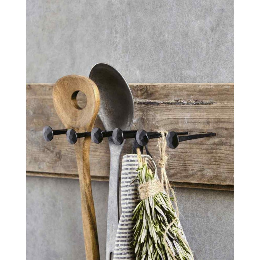 House Doctor Wall Kleiderhaken 6er Set 8 cm, Schwarz