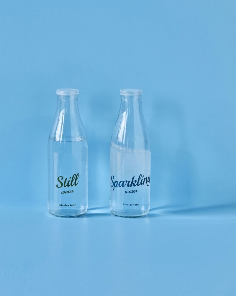 Nicolas Vahé Water Flasche mit Deckel 2er Set 1 L