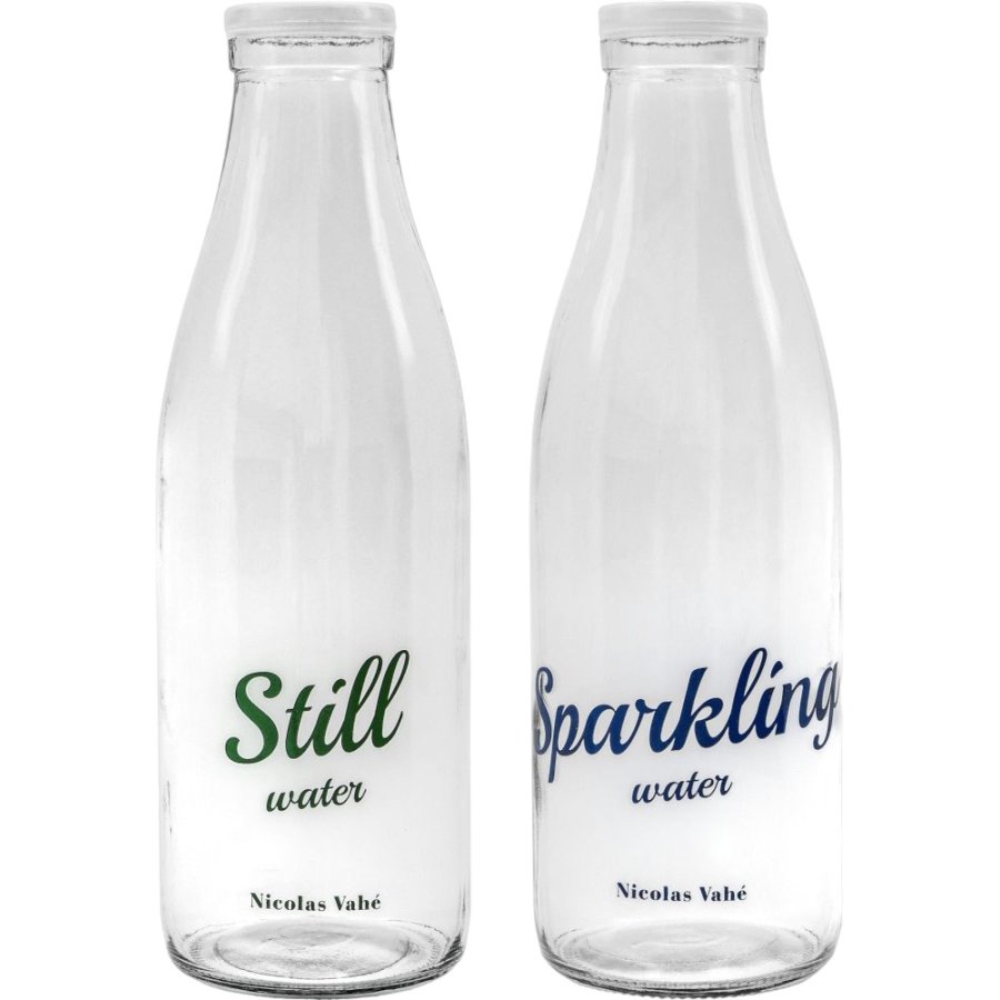 Nicolas Vahé Water Flasche mit Deckel 2er Set 1 L