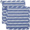 Nicolas Vahé Chef Topflappen 2er Set 22,5x22,5 cm, Blau