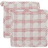 Nicolas Vahé Chef Topflappen 2er Set 22,5x22,5 cm, Rot