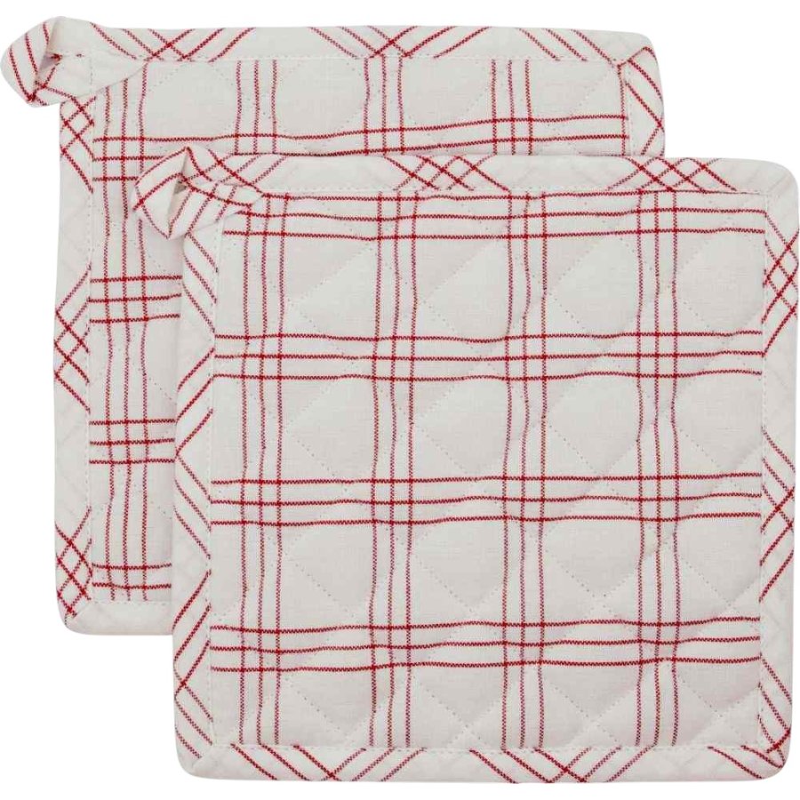 Nicolas Vahé Chef Topflappen 2er Set 22,5x22,5 cm, Rot
