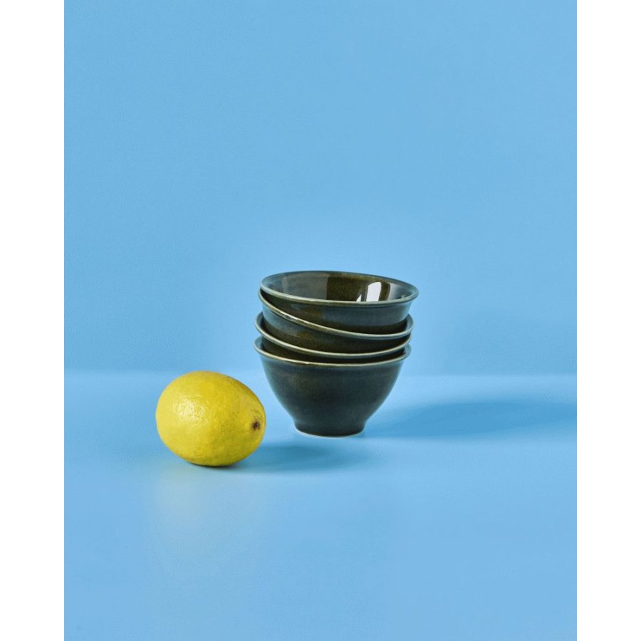 Nicolas Vahé Hala Schalen 4er Set 12 cm, Grün