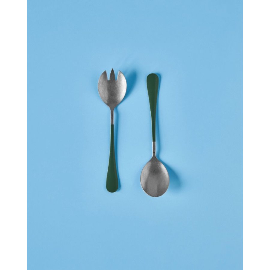 Nicolas Vahé Salatbesteck 2-teilig 20 cm, Grün