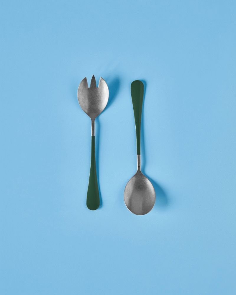 Nicolas Vahé Salatbesteck 2-teilig 20 cm, Grün