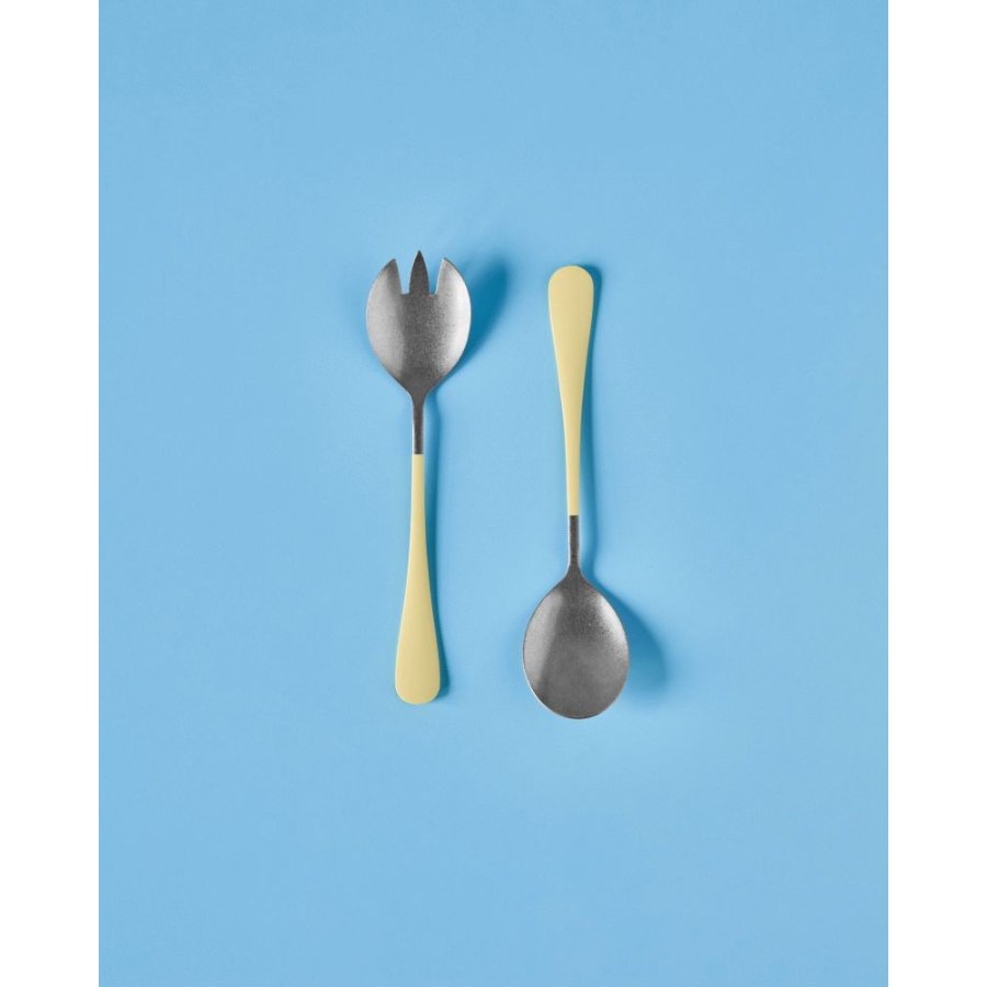 Nicolas Vahé Salatbesteck 2-teilig 20 cm, Gelb