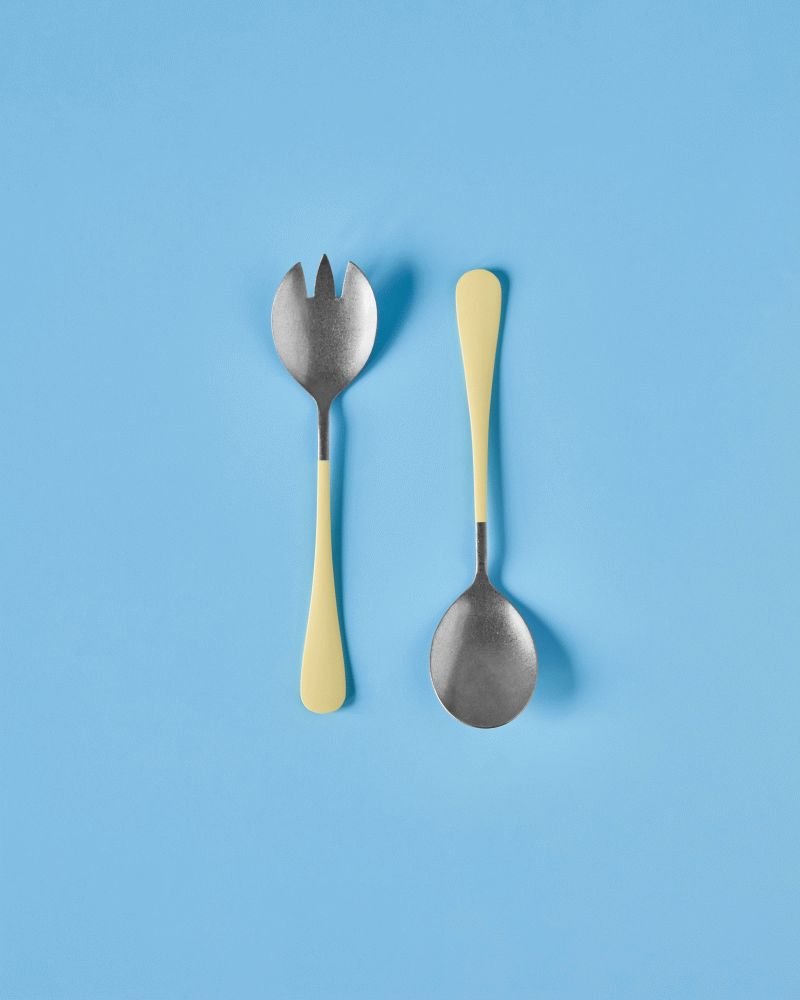 Nicolas Vahé Salatbesteck 2-teilig 20 cm, Gelb