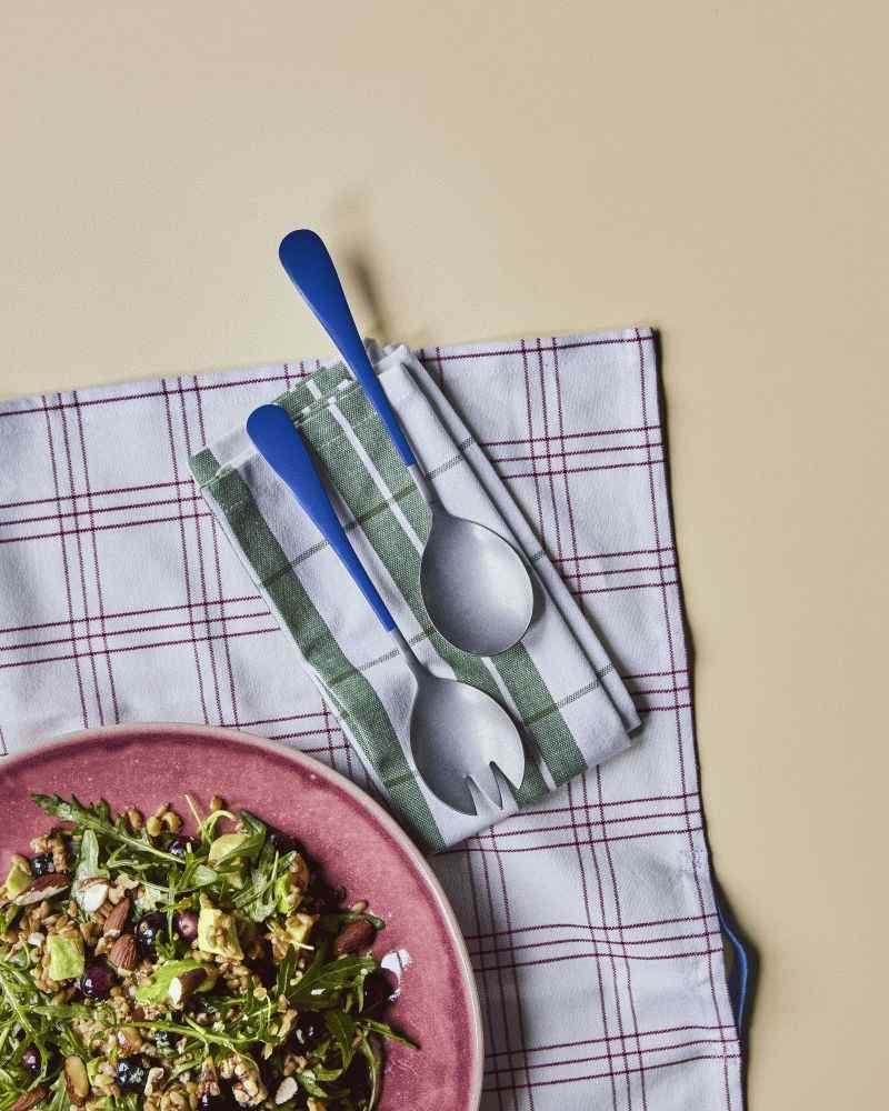 Nicolas Vahé Salatbesteck 2-teilig 20 cm, Blau